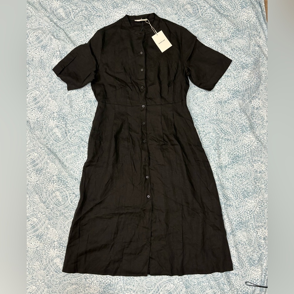 Everlane Classic Black Midi Dress - Picture 4 of 13